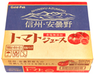 とっても美味しい完熟トレート製法長野県ゴールドパック信州安曇野トマトジュース食塩無添加190ｇ×30缶ケース入り通販の写真1ケース