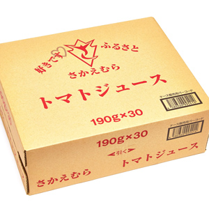完熟ストレート製法長野県栄村さかえむらトマトジュースケース入り食塩入りの写真