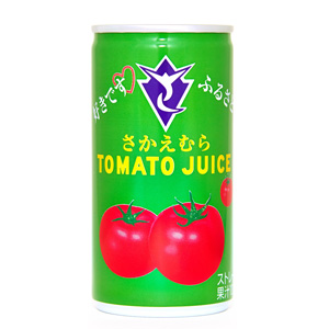 完熟ストレート製法長野県栄村トマトジュース食塩入り2016年産190ｇ缶入ケース通販の写真